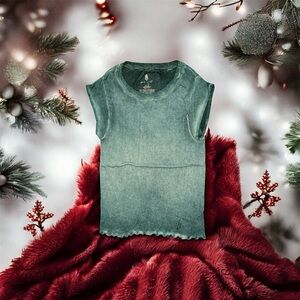 FP Movement by Free People Kids Teal Short Sleeve Tee NWOT